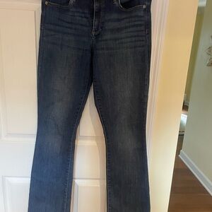 PAIGE Women's Deep Indigo Straight Leg Jeans